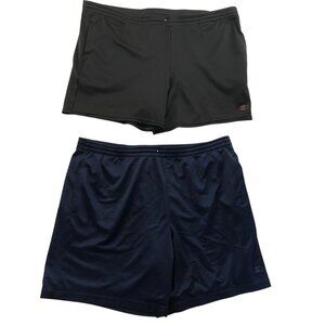 2 Starter Mens Athletic Shorts Large 36-28 Lot Of Two Pull On Lightweight Casual